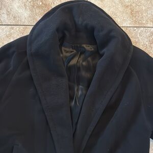Elegant VINTAGE Black Long Coat CASHMERE